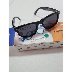 Kids Polarized Sunglasses Black Ultra Light Flexible Durable Bendable Age 3-5